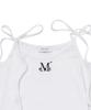 MUCENT Neckline Ribbon Off-Shoulder Tee (3 Colors)