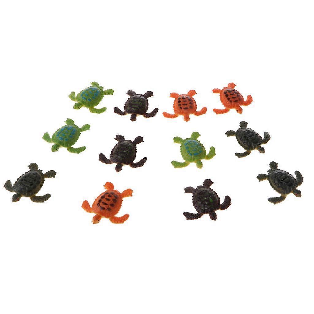 6x 1 Plastic Animal Turtle Models Children Educational