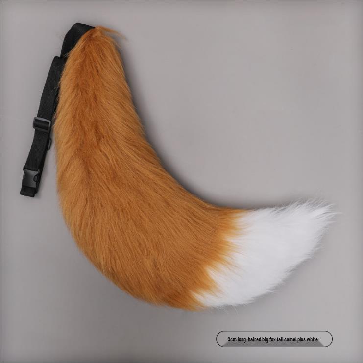 Handmade Plush Fox and Wolf Tail Beast Accessory