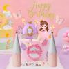 Princess Cake Topper Castle Cake Topper Princess Party Decorations Princess Castle Theme Party Supplies