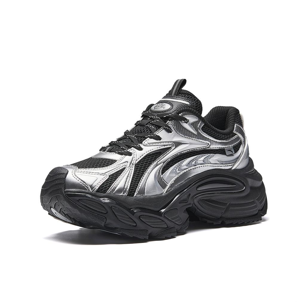 Anta Star Moon 3 Mecha Shoes Fashion Casual Women sneaker Black Silver 922548891-2
