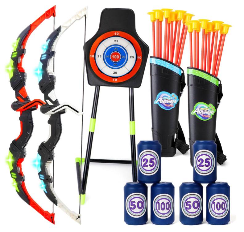 

Гарячий розпродаж літніх іграшок на відкритому повітрі Стрільба з лука з фіксованою мішенню Банки для хлопчиків Спортивні іграшки чорний