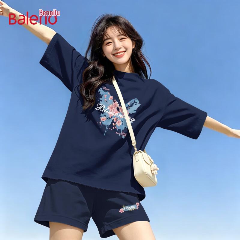 Baleno Women's Summer Printed Casual Short Set