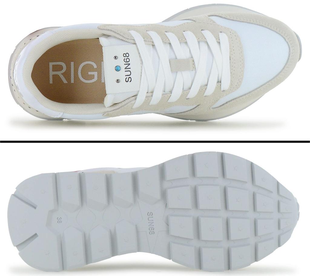 Sun68 Ally Studs - Zapatillas para Mujer Zapatos Blanco Z36205-01 ORIGINAL