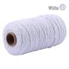 3mm Single-Color Cotton Rope for DIY Weaving - 2mm Thick Tapestry and Binding Thread