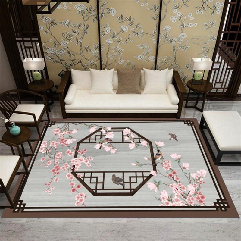 New Chinese Style Carpet Floor Mat Living Room Sofa Floor Mat Household Bedside Carpet