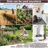 Fake Owl Statue Decor 1Pack With Wind Panel, Fake Owls Waterproof For Garden Plant Orchard, Plastic Owl Decor For Outside Indoor