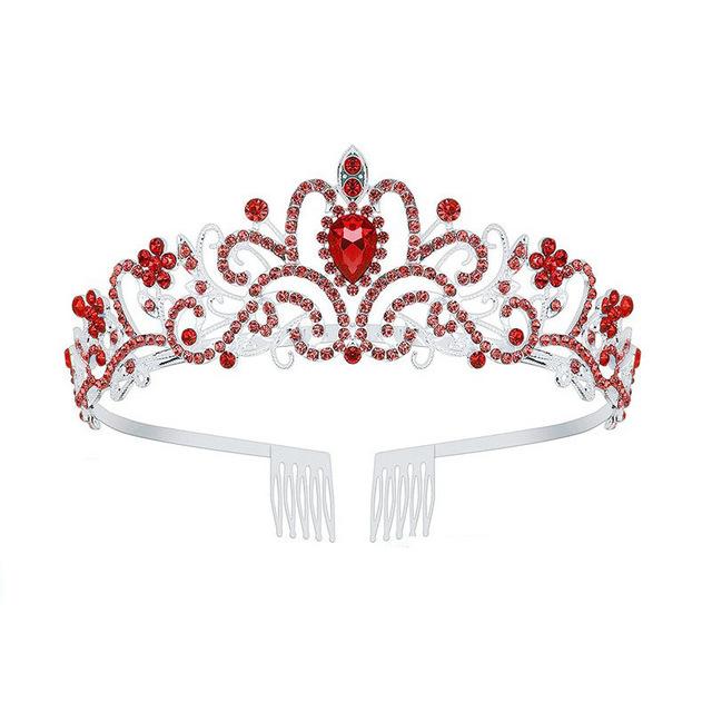 Crystal Crowns And Tiaras With Comb Headband For Girl Or Women Birthday Party Wedding Prom Bridal Christmas Valentine