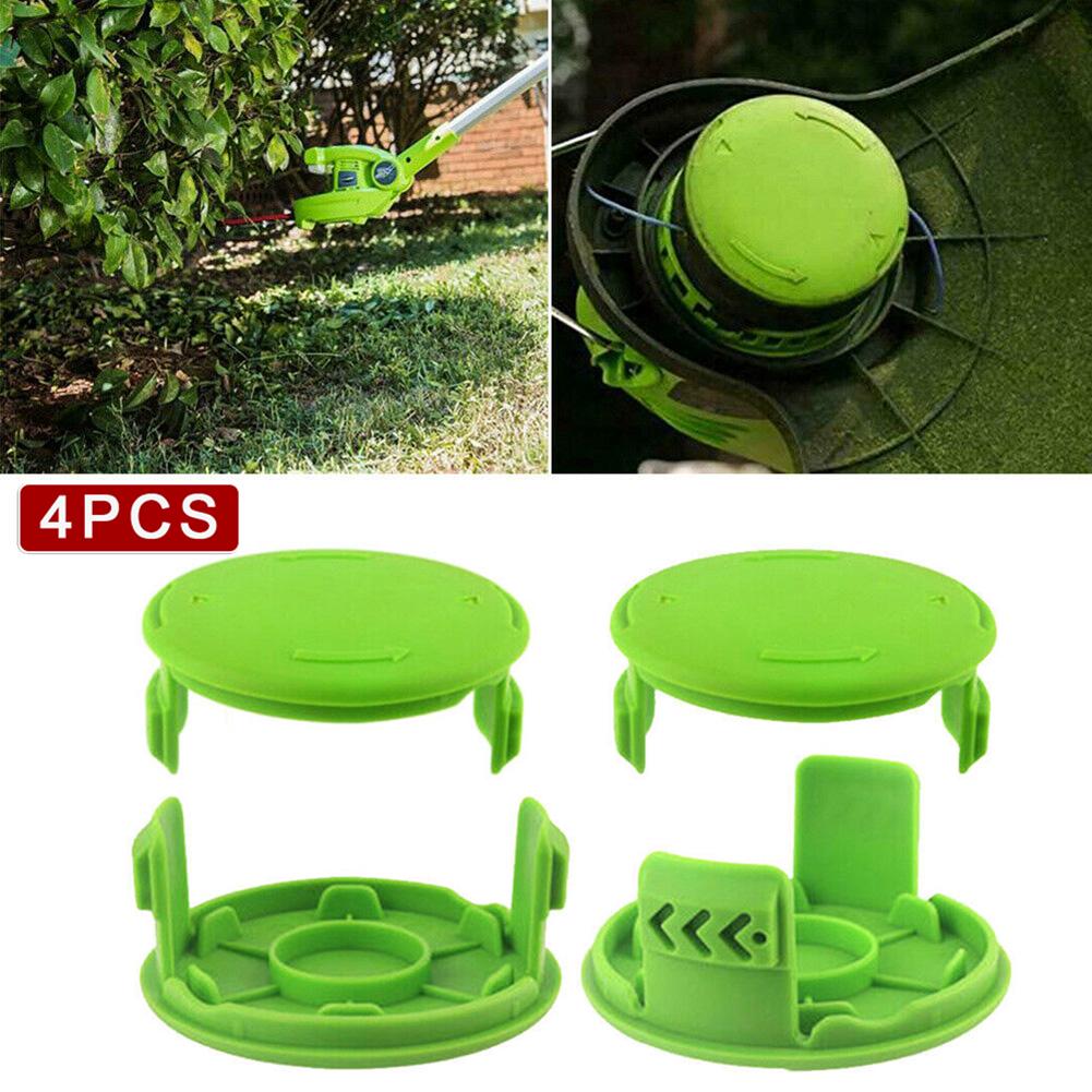 Trimmer Spool Cap Replacement 4 PCS Spool Cover Parts For Greenworks