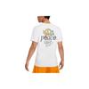 Nike Sportswear Geometric Letter Print Crew Neck T-Shirt Men Tops White DQ1079-100