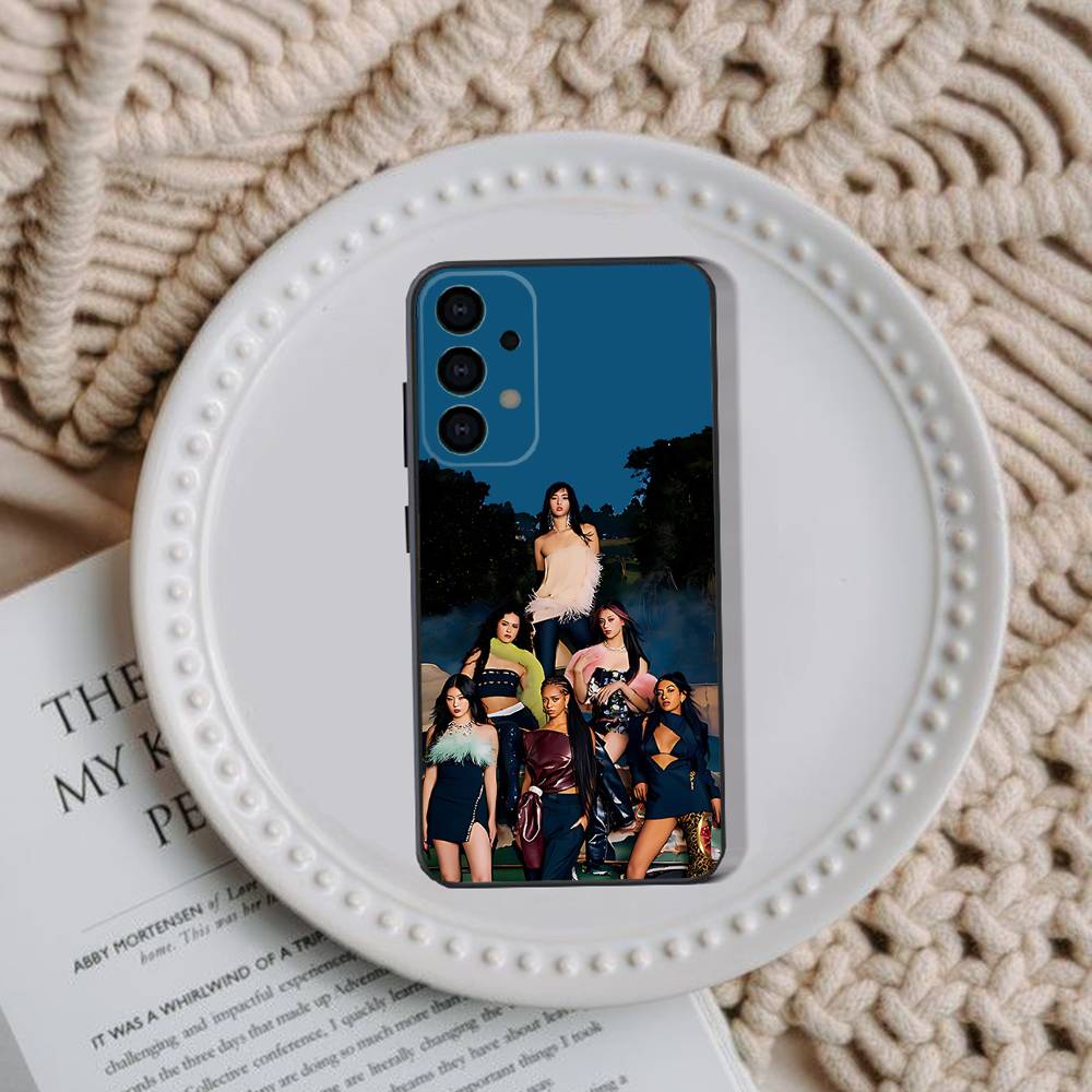 Phone Case For Samsung Galaxy A73,31,32,72,41,53,52,71,22,5G,Note,J7,8,9 K-KATSEYES Music Group Soft Black Cover