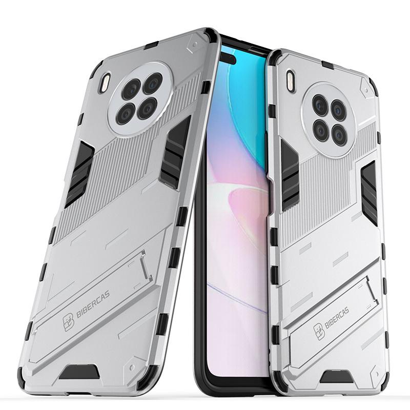 

For Huawei Nova 8i Cover For Huawei Nova 8i Capas Phone Bumper PC Hard Kickstand Shockproof Back Cover For Huawei Nova 8i Fundas For Nova 8i белый