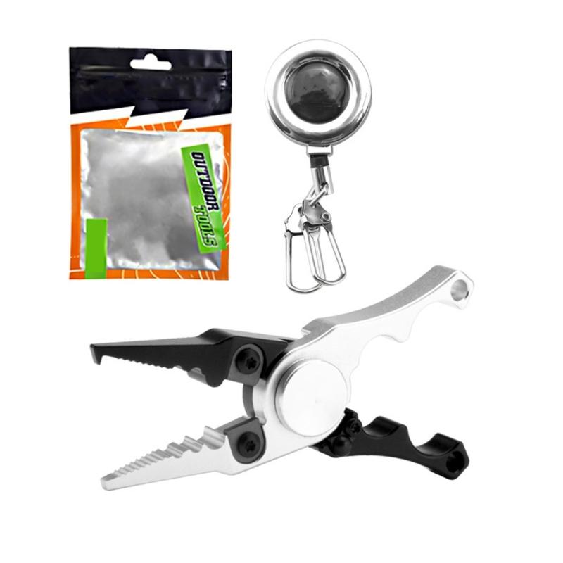 Fish Line Cutter Fish Hook Remover Fishing Fish Mouth Clamps Fish Gripper Multifunctional Fishing Pliers for Anglers белый