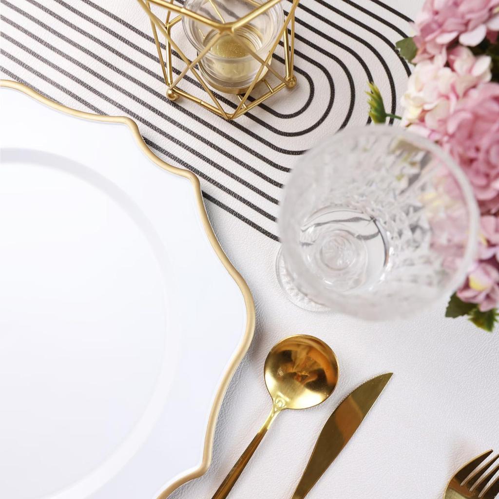 10 Count Dinner Serving Plates for Events