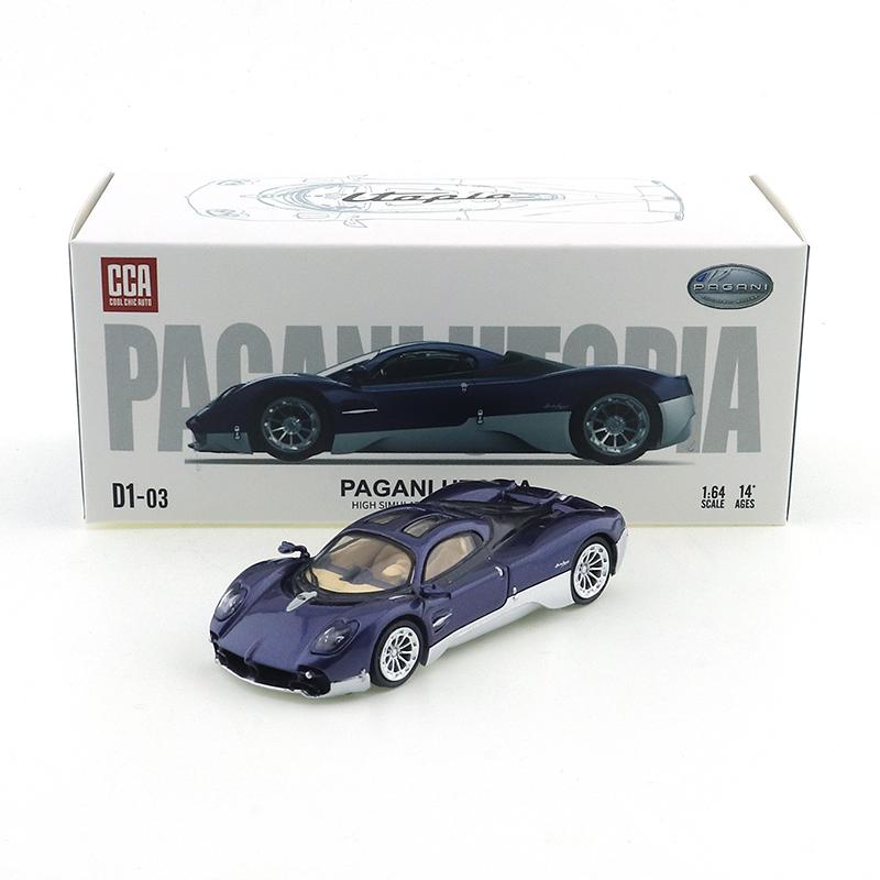 

TIME MICRO ModernDream+CCA Co Branded 1/64 Pagani Utopia Diecast Automotive Model Ornaments Cas Toys Gift Decorations