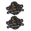 2PCS Vintage Buckle Latch Zinc Alloy Jewelry Box Latch Hasp Furniture Latch Hardware for Jewelry Case Chest Suitcase