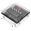 5 Gang Rocker Switch Box With Cover USB Charger LED Voltmeter Cigarette Lighter