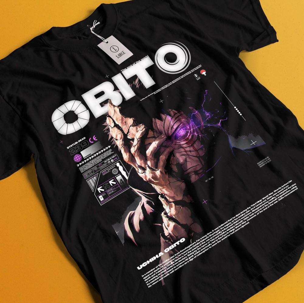 

Obito Uchiha Tshirt Itachi T-Shirt Minato Shirt Madara Kakashi Rin Naruto Tee L