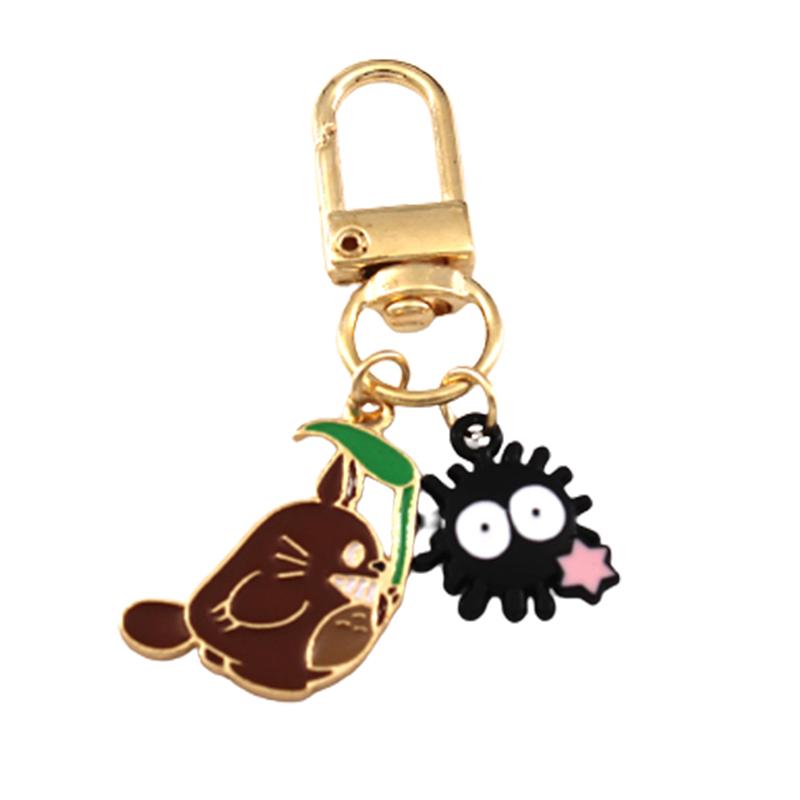 Cesta do fantazie, kreslené anime figurky, kreativní kovová klíčenka bez tváře, roztomilý přívěsek na klíče, taška, přívěsek, přívěsky na klíče od auta, příslušenství