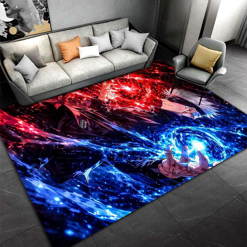 Cool Fire and Ice Balance Style Carpet Suitable for use as an anti-slip game mat for living room and bedroom sofas