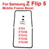 Samsung Z Flip5 F731B F731N için Tokalı Orta Yumuşak Pedli Z Flip 5 LCD Çerçeve Kenarlığı Ekran Standı Orta Çerçeve Kenarlığı Değişimi