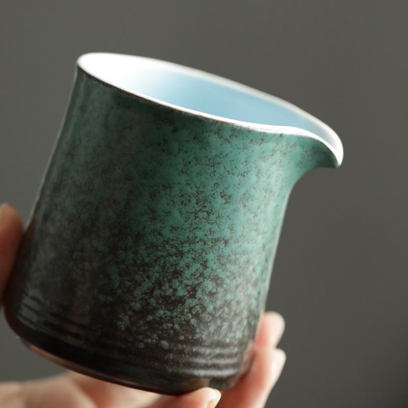 300ml Ceramic Fair Cup Coarse Pottery Tea Divider Vintage Tea Sea