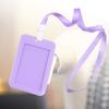 Badge Holder Bright Color Thick Sturdy ABS Rounded Corner Waterproof Bus Card Holder with Lanyard for Company School