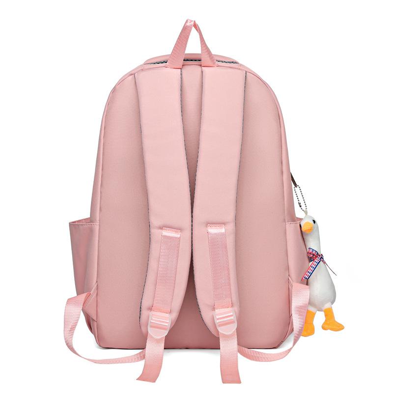 New Simple Versatile Backpack Large Capacity Leisure Travel Backpack Lightweight Burden Reducing College Student School Bag