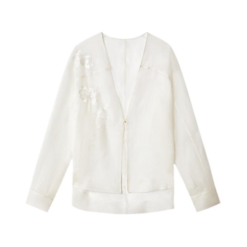 LANCY 25 Lantingxu Embroidered Silk Short Jacket XL