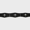 RIVET HEXAGON ECO LEATHER BELT BLACK BQ4AA001