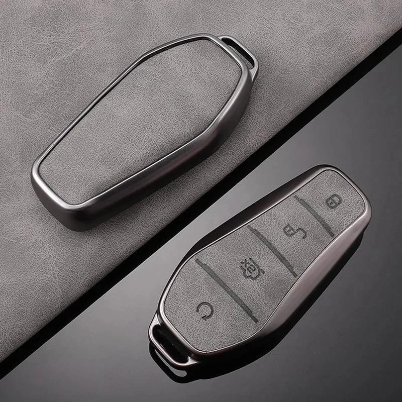 Car Key Case Cover Full Alloy Shell Keyring Pendant For Byd Atto 3 Han Ev Dolphin Durable Second Song Pro Tang Dmi Qin Plus Yuan