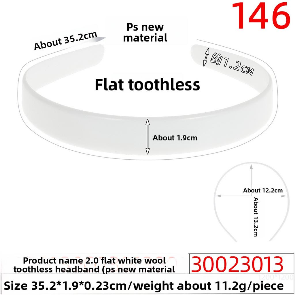 Plastic Hair Band Headband Accessories Two-sided Flat Hair Band Base Plate Hair Decoration