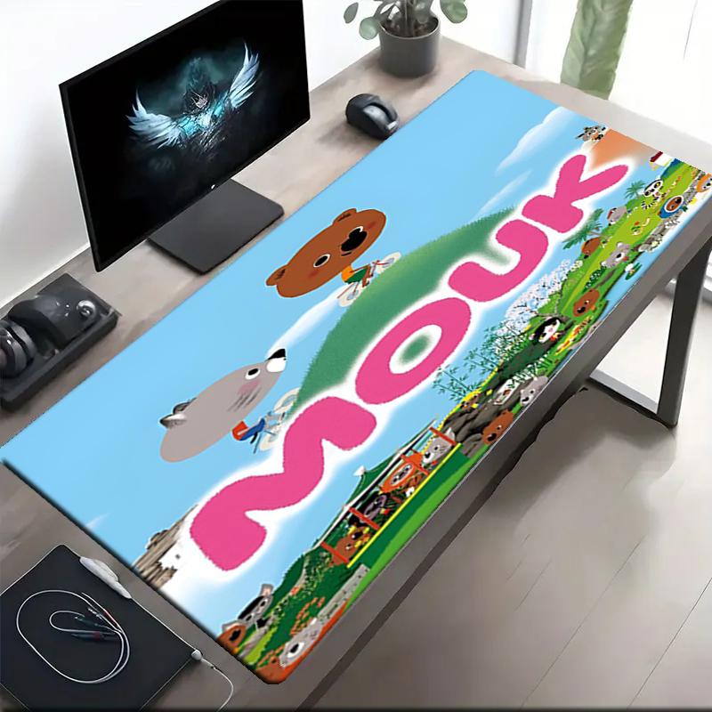 Mouk Theme Mouse Pad, Non Slip Rubber Base, Multifunctional Office & Home Decor, Perfect for Workspace Personalization.