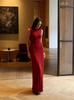 Solid Sleeveless Ribbed Bodycon Maxi Dress Elegant Casual Women's Dress Chic High-End Fashion Long Gown