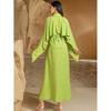 New Middle East Dubai Shawl Half-high Collar Handmade Seam Drill Dress Hand Sewn Diamond Dress