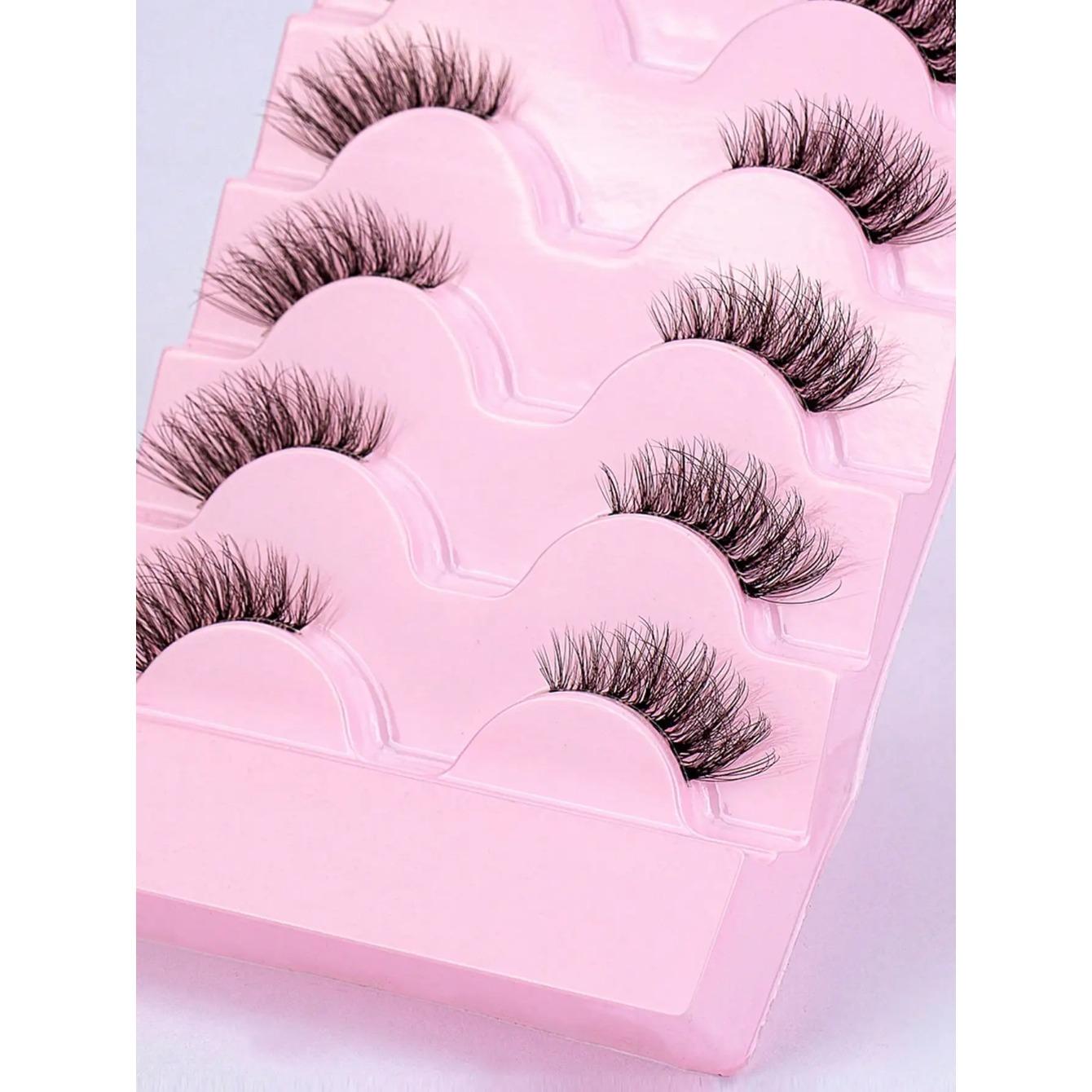 Ресницы 5 пар искусственных норковых ресниц кошачий глаз — фото 6