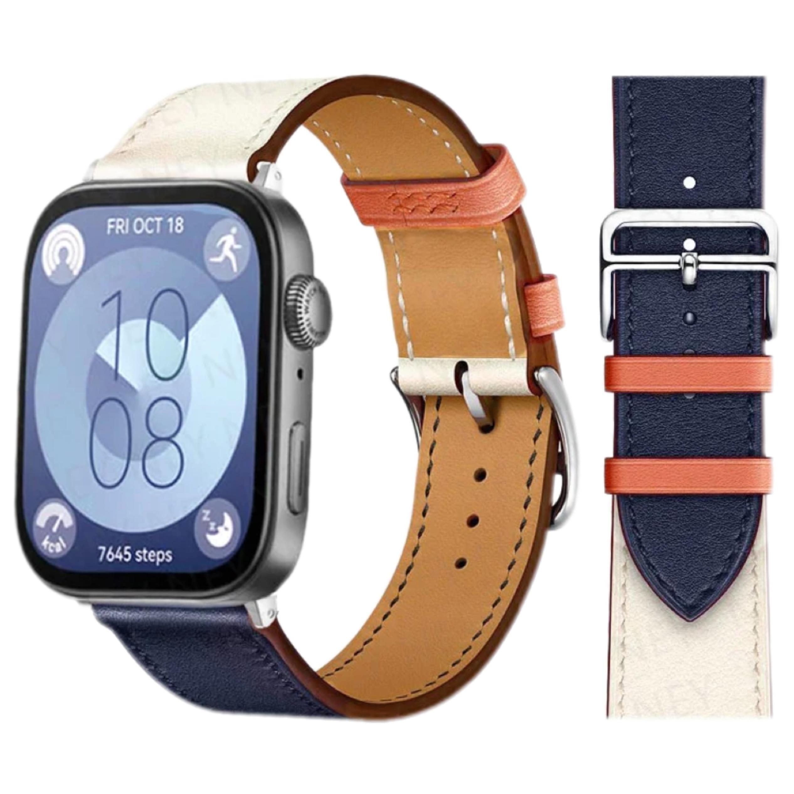 

Кожаный ремешок для Huawei Watch Fit 4 Pro, ремешок для смарт-часов, сменный спортивный браслет в стиле ретро, correa Huawei Fit 4 3 2 1, аксессуары For huawei Fit 2