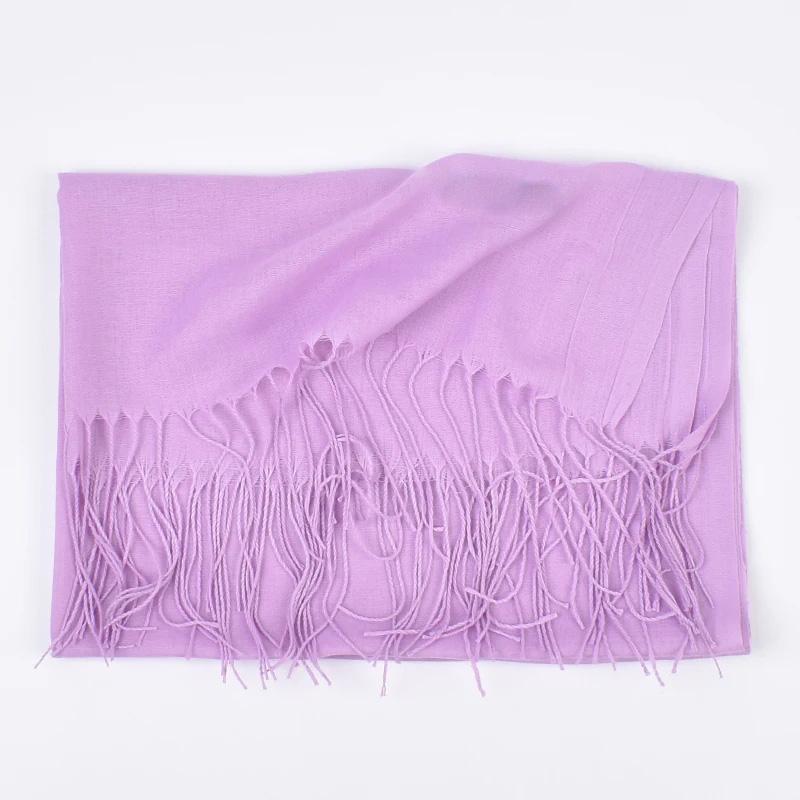 Solid Color Imitation Cashmere Scarf New Autumn Winter Solid Color Scarf for Both Men Women 100g Single Color Headscarf Shawl