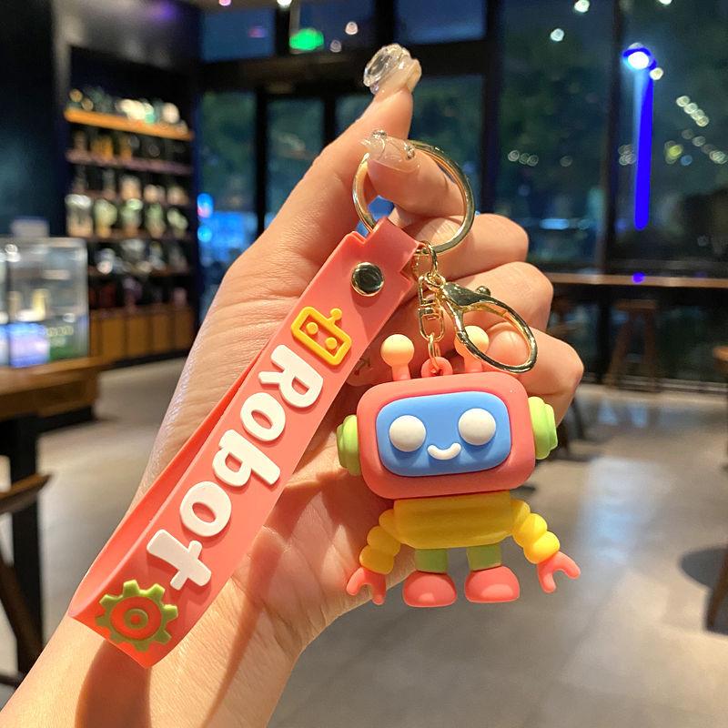 2026 Cartoon Tide Play Robot Doll Keychain Schoolbag Pendant Ground Marketing Stall Toy Three-Dimensional Doll large