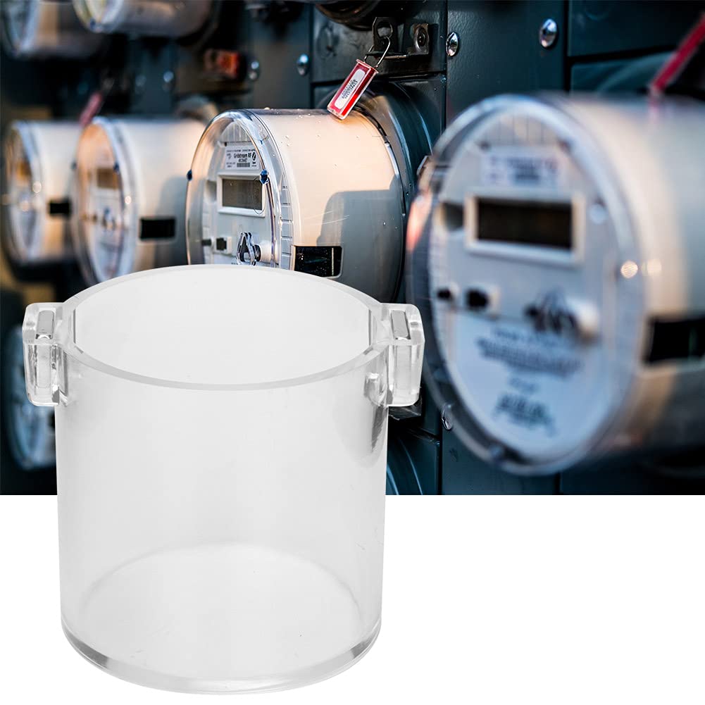 Push Button Switch Magnetic Cover Round Emergency Stop Push Button Switch Protective Cover Transparent Shell Emergency Stop Cover 45mm 1.8in Inner