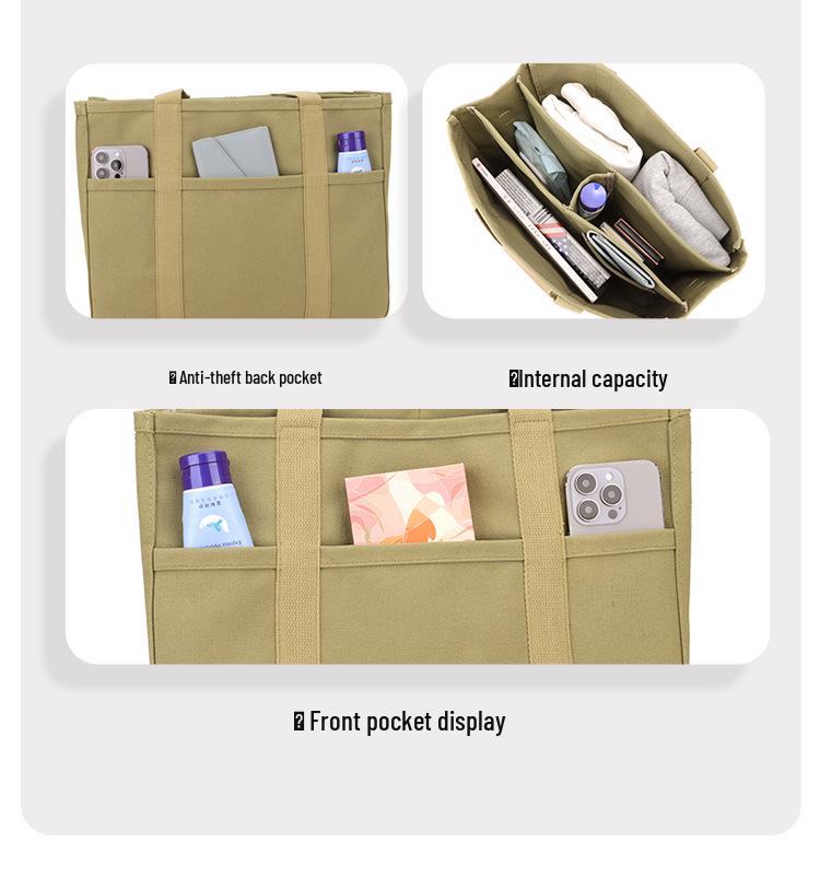Borsa Mamma in Tela Multi-scomparto: Grande Capacità, Portatile, Opzioni a Spalla e a Tracolla per Essenziali per Mamma e Bambino.