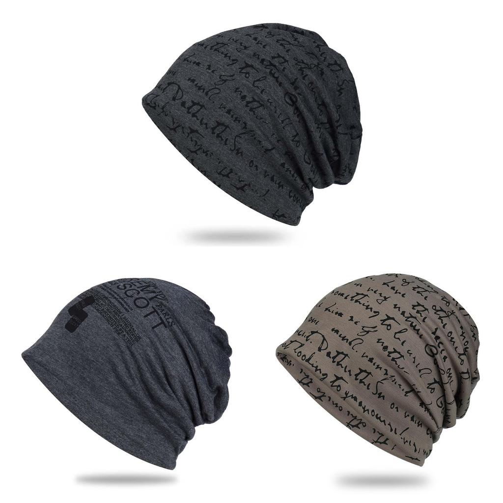 Hip Hop Letter Knit Beanie With Breathable Polyester For Adults Spring Autumn Wear