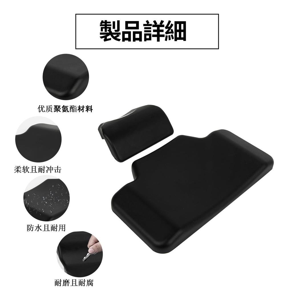 Motorcycle Back Cushion Passenger Backrest Pad, Waterproof Trunk Backrest with 3D Design, Suitable for 45L Capacity