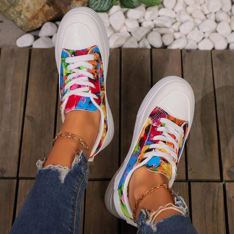 Mode Frühjahr und Herbst Sport Schuhe Runde Kappe Bequeme Casual Tuch Flache Sohlen Vulkanisierte Schuhe Beliebte Designer frauen Schuhe