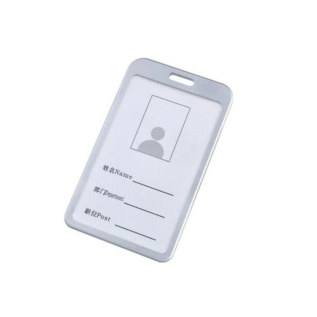 Vízszintes keresztirányú alumíniumötvözet azonosító névkártya tok Névjegykártya-tartó zsinórral