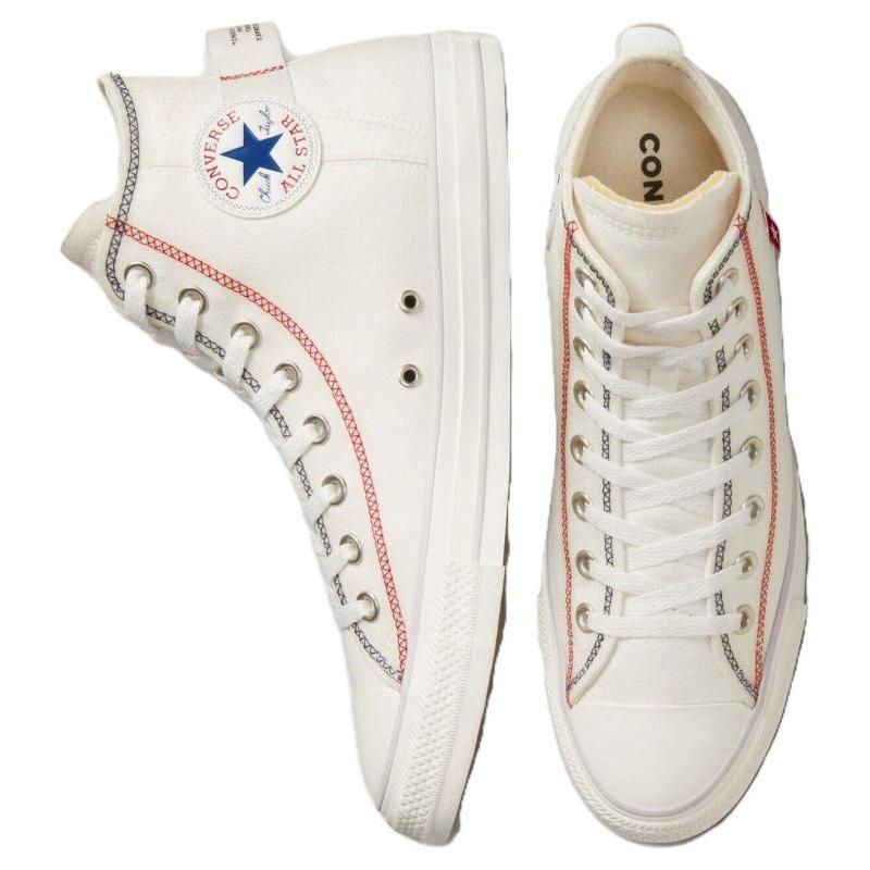 Converse Chuck Taylor All Star Breathable and Wear-Resistant High Top Espadrilles Unisex White