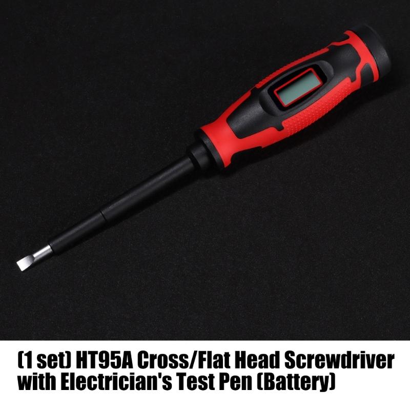 Double Purpose Screwdriver And Handheld Voltage Detector With Auto Shut Off Feature Suitable For Safe Electrical Testing