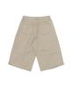 CARGOBROS Cotton Wide Curved Half Denim Pants (Beige)