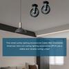 Pulley For Pendant Light 2X Pulley Lifting Drive Ceiling Hooks For Lights Wall Ceiling Mount Lifting Towing Pulleys For