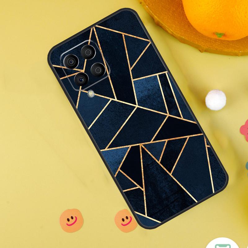 Luxury Gold Foil Art Case For Samsung Galaxy M20 M35 M55 M15 M32 M16 M36 M56 M54 M23 M52 M34 M14 M11 M31 M13 M53